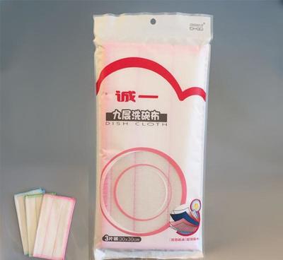 誠(chéng)一日用九層精致工藝去污能力強(qiáng)耐用洗碗布 工廠直銷30X30cm，打造潔凈新體驗(yàn)